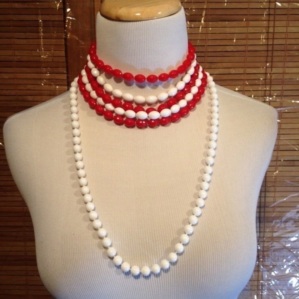 Vintage statement necklaces &a bracelet​